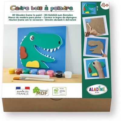 Dino Dřevěná Figurka Aladine Kreativní Sada - Dětská Výtvarka Dino Dřevěná Figurka Aladine Kreativní Sada - Dětská Výtvarka