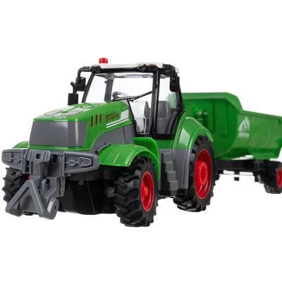 Kruzzel RC traktor se sklápěcím přívěsem 1:24 Kruzzel RC traktor se sklápěcím přívěsem 1:24