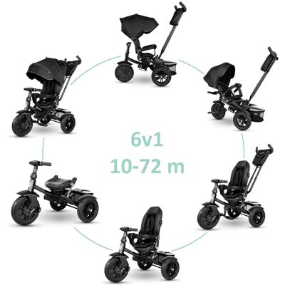 QPLAY Premium Black 6 v 1 do 6 let věku QPLAY Premium Black 6 v 1 do 6 let věku