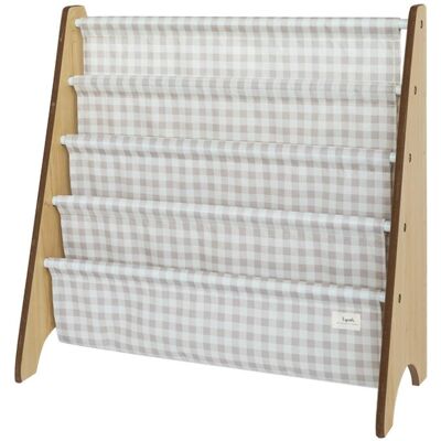 3 Sprouts Stojan na knížky Recycled Gringham/Beige 3 Sprouts Stojan na knížky Recycled Gringham/Beige