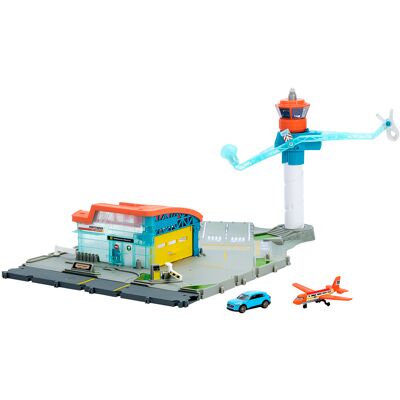 Mattel Matchbox Letiště s angličákem a letadlem Mattel Matchbox Letiště s angličákem a letadlem
