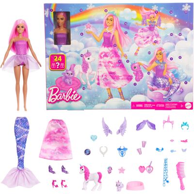 Mattel Barbie Pohádkový adventní kalendář 2025 s panenkou Mattel Barbie Pohádkový adventní kalendář 2025 s panenkou
