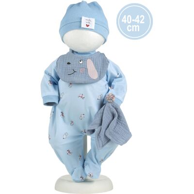 Llorens M741-20 obleček pro panenku miminko New Born velikosti 40–42 cm s doplňky Llorens M741-20 obleček pro panenku miminko New Born velikosti 40–42 cm s doplňky