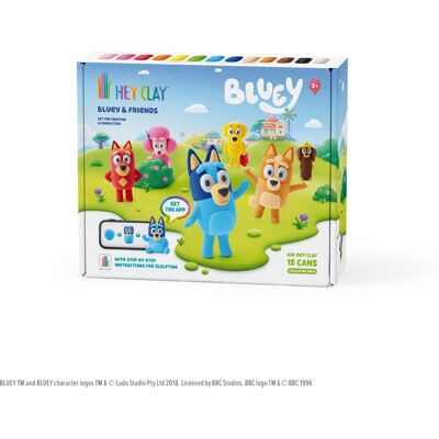 TM Toys Hey Clay Sada Bluey s příslušenstvím TM Toys Hey Clay Sada Bluey s příslušenstvím
