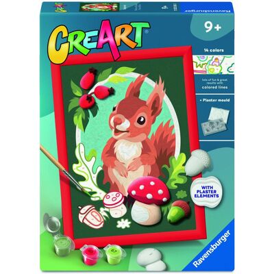 Ravensburger 120232650 CreArt Roztomilá veverka se sádrovou formou Ravensburger 120232650 CreArt Roztomilá veverka se sádrovou formou