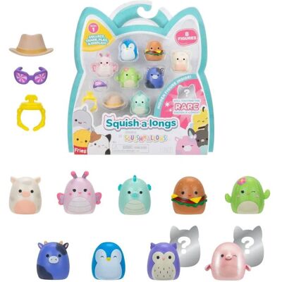 Sada 8 figurín Squishmallow - plyšové sběratelské hračky Sada 8 figurín Squishmallow - plyšové sběratelské hračky