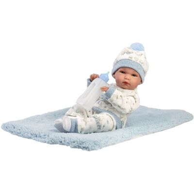 Llorens 63509 New Born chlapeček - realistické miminko s celovinylovým tělem - 35 cm Llorens 63509 New Born chlapeček - realistické miminko s celovinylovým tělem - 35 cm
