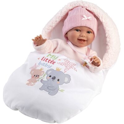 Llorens 63806 New Born - realistické miminko se zvuky a měkkým látkovým tělem - 38 cm Llorens 63806 New Born - realistické miminko se zvuky a měkkým látkovým tělem - 38 cm