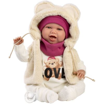 Llorens 74142 New Born - realistické miminko se zvuky a měkkým látkovým tělem - 42 cm Llorens 74142 New Born - realistické miminko se zvuky a měkkým látkovým tělem - 42 cm