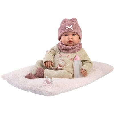 Llorens 84488 New Born - realistické miminko se zvuky a měkkým látkovým tělem - 44 cm Llorens 84488 New Born - realistické miminko se zvuky a měkkým látkovým tělem - 44 cm