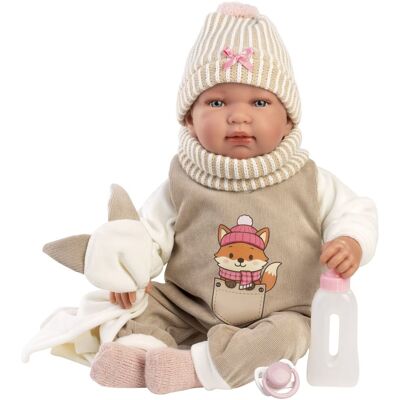 Llorens 84490 New Born - realistické miminko se zvuky a měkkým látkovým tělem - 44 cm Llorens 84490 New Born - realistické miminko se zvuky a měkkým látkovým tělem - 44 cm