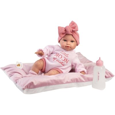 Llorens 63808 New Born - realistické miminko se zvuky a měkkým látkovým tělem - 38 cm Llorens 63808 New Born - realistické miminko se zvuky a měkkým látkovým tělem - 38 cm