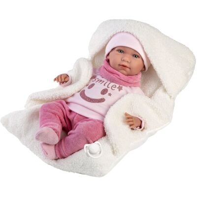 Llorens 74140 New Born - realistické miminko se zvuky a měkkým látkovým tělem - 42 cm Llorens 74140 New Born - realistické miminko se zvuky a měkkým látkovým tělem - 42 cm