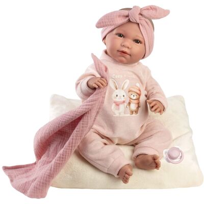 Llorens 74146 New Born - realistické miminko se zvuky a měkkým látkovým tělem - 42 cm Llorens 74146 New Born - realistické miminko se zvuky a měkkým látkovým tělem - 42 cm