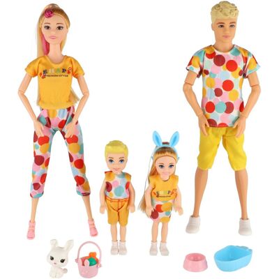 Teddies Rodina s panáčkem Teddies Rodina s panáčkem