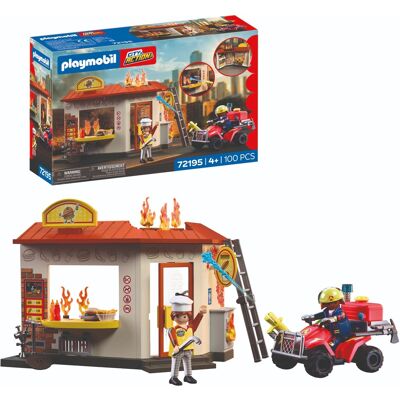 Playmobil 72195 Hasičská čtyřkolka u stánku Playmobil 72195 Hasičská čtyřkolka u stánku