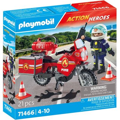 Playmobil 71466 Hasičská motorka na místě nehody Playmobil 71466 Hasičská motorka na místě nehody