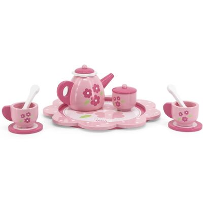 Dřevěný čajový set Pink Flower - Viga Dřevěný čajový set Pink Flower - Viga