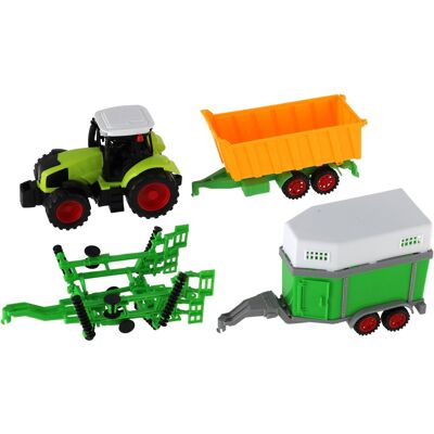 Teddies Traktor s vlekem 3 ks Teddies Traktor s vlekem 3 ks