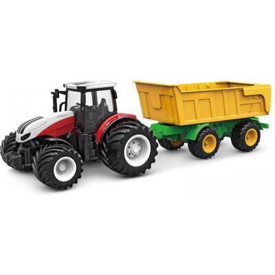 Amewi Traktor 2,4 Ghz s přívěsem, světla, zvuk 1:24 Amewi Traktor 2,4 Ghz s přívěsem, světla, zvuk 1:24