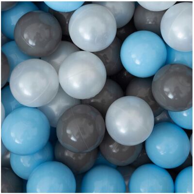 Flumi Dětské míčky do bazénku 200 ks, baby blue / šedé Flumi Dětské míčky do bazénku 200 ks, baby blue / šedé