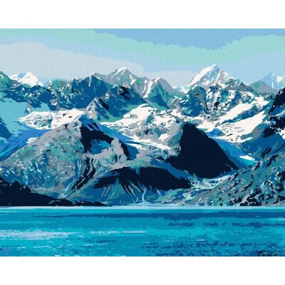 Zuty - Malování Podle Čísel - Národní Park Glacier Bay, 80X100 Cm, Plátno+Rám Zuty - Malování Podle Čísel - Národní Park Glacier Bay, 80X100 Cm, Plátno+Rám