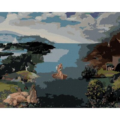 Zuty - Malování Podle Čísel - Krajina S Charonem Překračujícím Styx (Joachim Patinir), 80X100 Cm, Pl Zuty - Malování Podle Čísel - Krajina S Charonem Překračujícím Styx (Joachim Patinir), 80X100 Cm, Pl