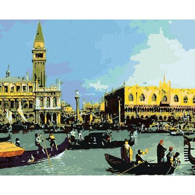 Zuty - Malování Podle Čísel - Návrat Bucintora Do Přístavu Na Svátek Nanebevstoupení (Canaletto), 80 Zuty - Malování Podle Čísel - Návrat Bucintora Do Přístavu Na Svátek Nanebevstoupení (Canaletto), 80