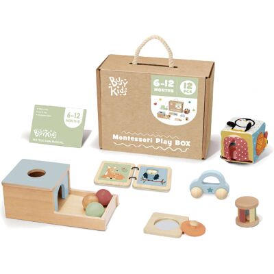 BusyKids Montessori Edukační box pro děti, 6 - 12 měsíců BusyKids Montessori Edukační box pro děti, 6 - 12 měsíců