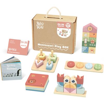 BusyKids Montessori Edukační box pro děti, 24 - 36měsíců BusyKids Montessori Edukační box pro děti, 24 - 36měsíců