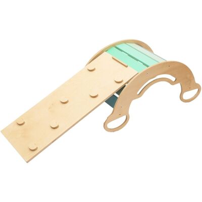 BusyKids Montessori houpačka 5in1 s prknem MINT BusyKids Montessori houpačka 5in1 s prknem MINT