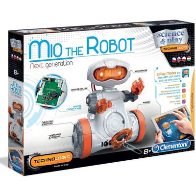 Clementoni Mio Robot - Programovatelný s Senzory a Magnetickým Ramenem Clementoni Mio Robot - Programovatelný s Senzory a Magnetickým Ramenem