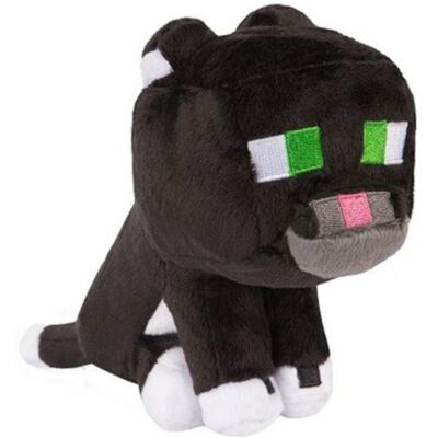 Plush Minecraft Kočka černá 23 cm Plush Minecraft Kočka černá 23 cm
