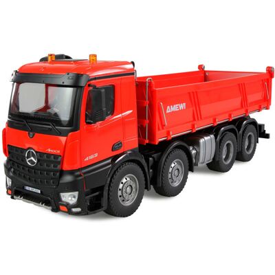 Amewi Sklápěč Mercedes-Benz Arocs 4WD 1:18 RTR červený Amewi Sklápěč Mercedes-Benz Arocs 4WD 1:18 RTR červený