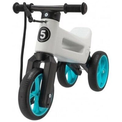 FUNNY WHEELS SuperSport Bílá/Tyrkys 2v1 - Kick Scooter FUNNY WHEELS SuperSport Bílá/Tyrkys 2v1 - Kick Scooter