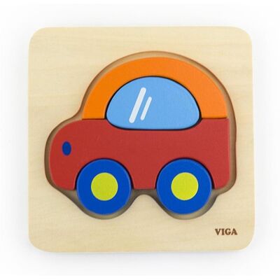 Viga Dřevěné puzzle pro nejmenší Auto Viga Dřevěné puzzle pro nejmenší Auto