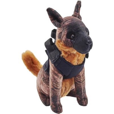 Wild Republic Plyš pes se zvukem Malinois tmavý 14cm Wild Republic Plyš pes se zvukem Malinois tmavý 14cm