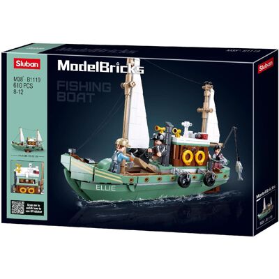 Sluban Model Bricks M38-B1119 Rybářská loď Ellie Sluban Model Bricks M38-B1119 Rybářská loď Ellie
