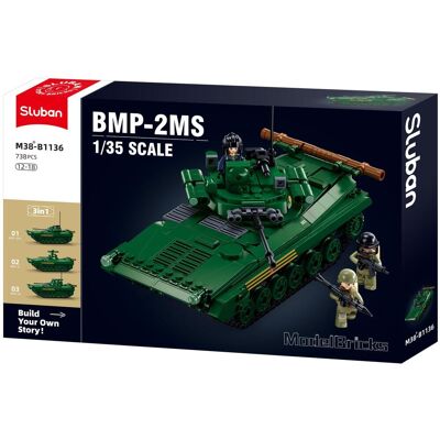 Sluban Army Model Bricks M38-B1136 Pěchotní bojové vozidlo BMP 3v1 Sluban Army Model Bricks M38-B1136 Pěchotní bojové vozidlo BMP 3v1