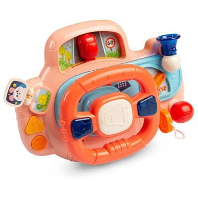 Toyz Interaktivní hračka se zvukem, volant - růžový Toyz Interaktivní hračka se zvukem, volant - růžový