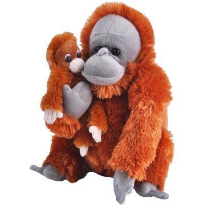 WILD REPUBLIC Orangutan, samice s mládětem 38 cm WILD REPUBLIC Orangutan, samice s mládětem 38 cm