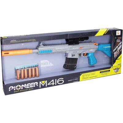 WIKY Puška Pioneer M416 s pěnovými náboji a patronami 71 cm WIKY Puška Pioneer M416 s pěnovými náboji a patronami 71 cm