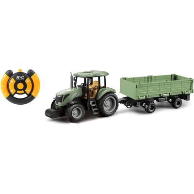 WIKY Traktor s vlečkou RC na dálkové ovládání 40 cm WIKY Traktor s vlečkou RC na dálkové ovládání 40 cm