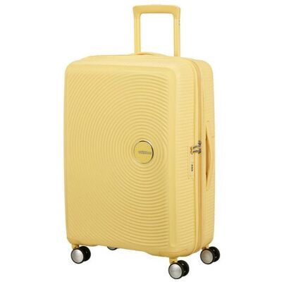 American Tourister Soundbox Spinner 67 EXP Pastel Yellow American Tourister Soundbox Spinner 67 EXP Pastel Yellow