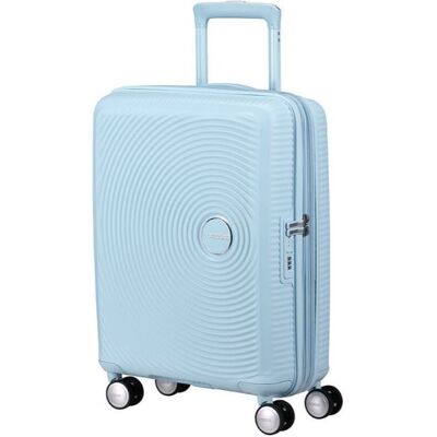 American Tourister Soundbox Spinner 55 EXP Pastel Blue American Tourister Soundbox Spinner 55 EXP Pastel Blue