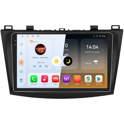 Hizpo Autorádio Mazda 3 2010 - 2013 s CarPlay, Android Auto, GPS Navigace, Bluetooth, USB, rámeček Hizpo Autorádio Mazda 3 2010 - 2013 s CarPlay, Android Auto, GPS Navigace, Bluetooth, USB, rámeček