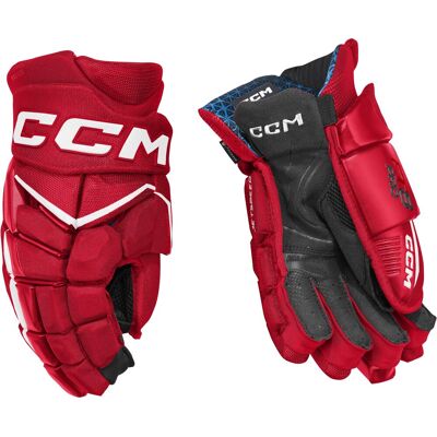CCM Rukavice hokejové Jetspeed FT8 PRO JR 12", red / white CCM Rukavice hokejové Jetspeed FT8 PRO JR 12", red / white