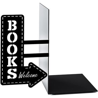 Balvi Knižní zarážka Bookshop 26531, kov, černá Balvi Knižní zarážka Bookshop 26531, kov, černá