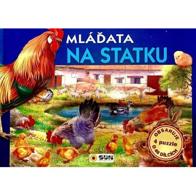 SUN Mláďata na statku: Obsahuje 4 puzzle o 48 dílcích SUN Mláďata na statku: Obsahuje 4 puzzle o 48 dílcích
