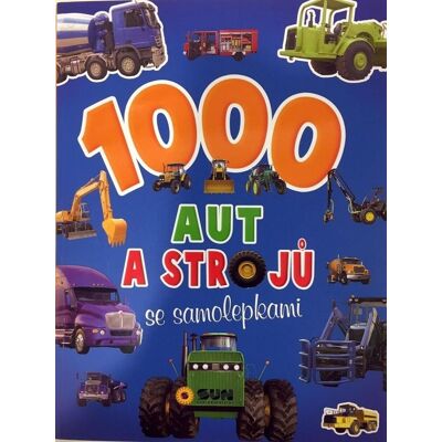 SUN 1000 aut a strojů se samolepkami SUN 1000 aut a strojů se samolepkami